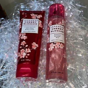 Japanese Cherry Blossom Diamond Shimmer Mist and Ultra Shea Body Cream